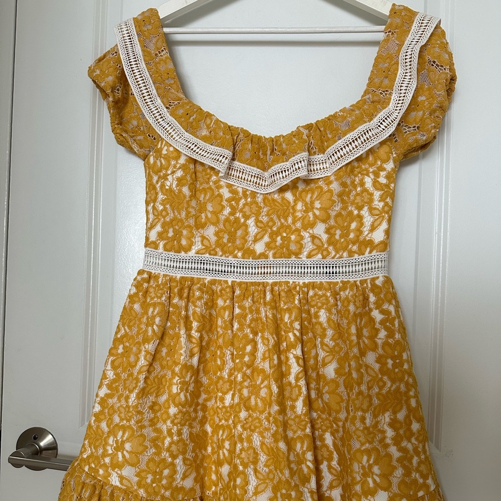 NBD Crochet women’s mini dress